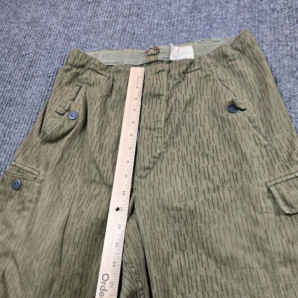 East German Army NVA Strichtarn Rain Camo Field Pants G44 28